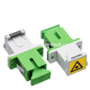 SC Simplex Duple Plastic Metal PC APC Optical Fiber Adapter with Shutter