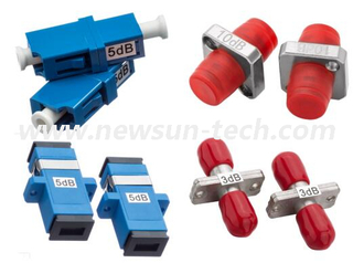 LC/SC/FC/ST/LSH Fixed Flanged Fiber Optic Attenuator,Customized From 1~20dB