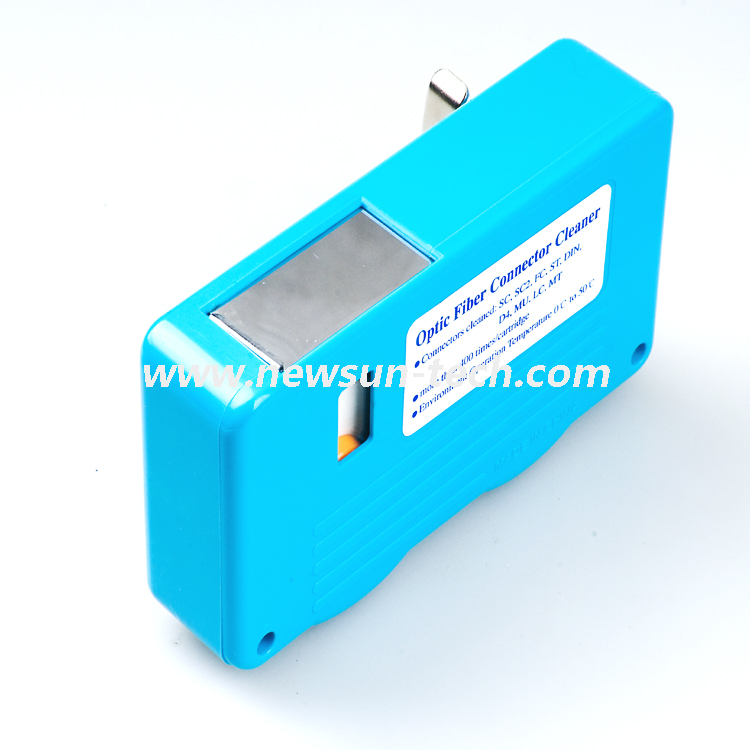 NS2-001 Fiber Optic Double-port And Single-port LC/SC/FC/ST/MU/D4/DIN Connector Of Cassette Cleaner 