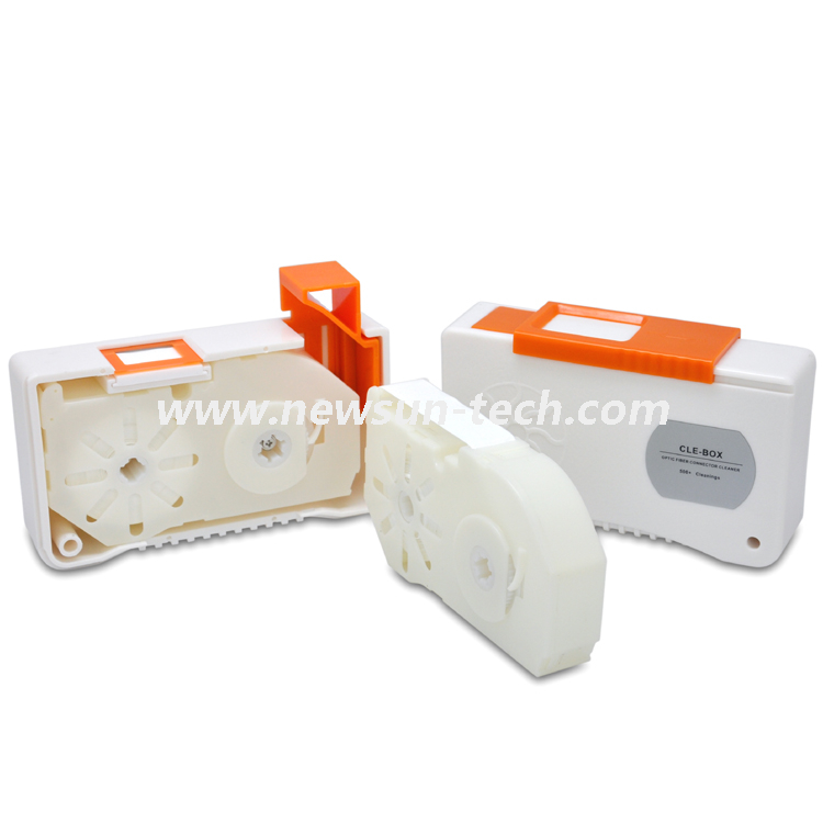NS2-001B Optical Fiber Connector Cassette Box Cleaner Tool Fiber Optic Cleaner Reel Suit for Cletop-S 