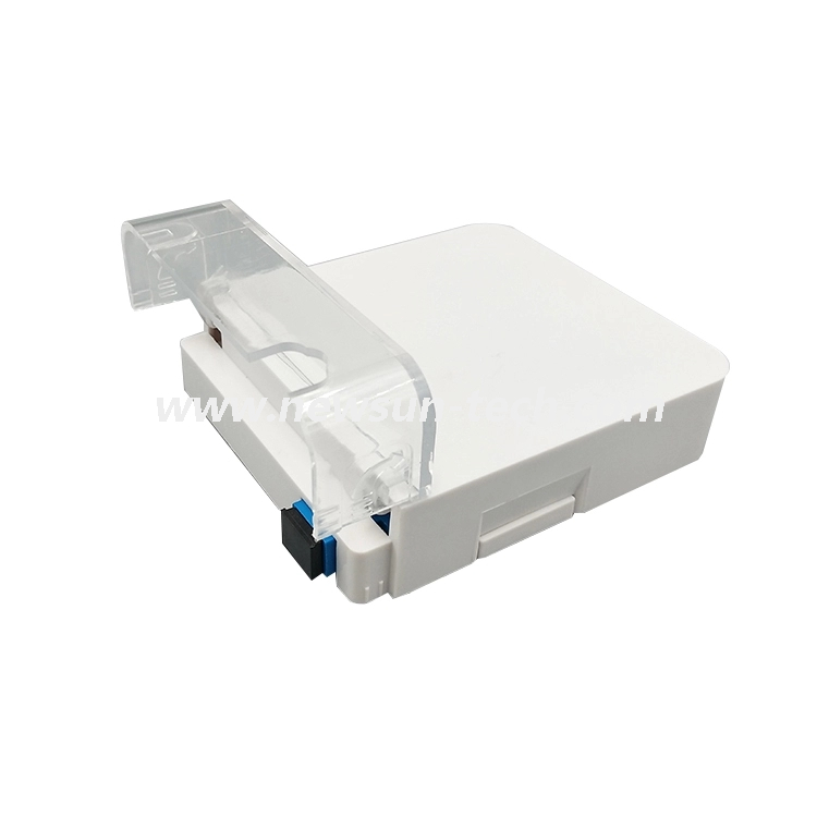 NSTB-401AB Indoor Faceplate Panel FTTH Mini 2 Port 4 Port Fiber Optic Terminal Box 